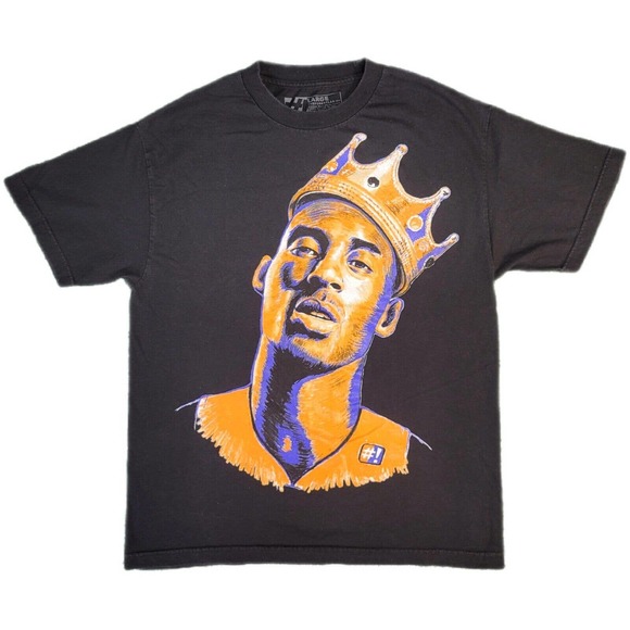 The Forest Lab Other - Kobe Bryant Only Kings Have Rings Forest Lab Black Size L Shirt Lakers Vintage